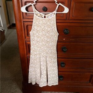 Honey and Rosie Cream Lace Dress